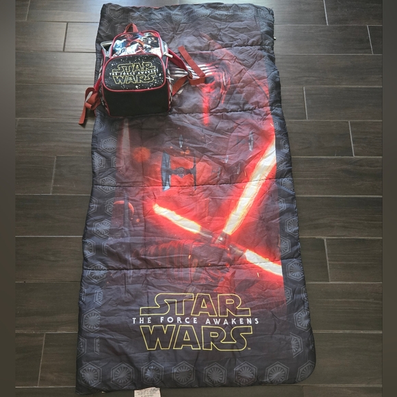 Star Wars  Tge Force Awakens Backpack And Sleeping Bag Combo - Picture 2 of 8